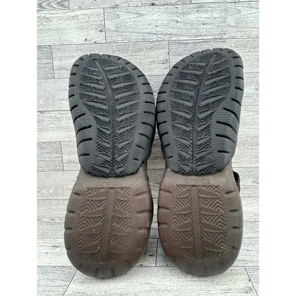 Crocs Swiftwater Mesh Sandals Men Sz 13 Espresso Black Sport Water Shoes 15041